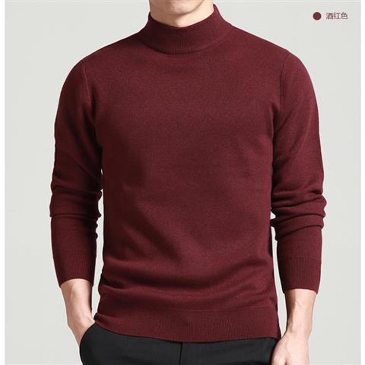 Herren Rollkragenpullover Hochwertig Kaschmir Look