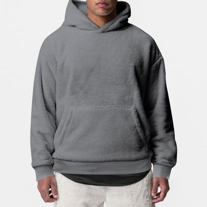Herren Fleece-Hoodie Weich Warm Kuschelig