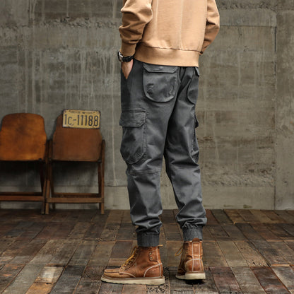 Herren Cargo-Hose Funktions-Taschen Elastischer Bund