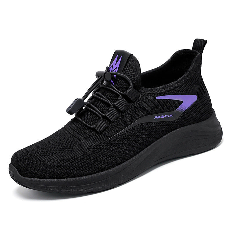 Damen Sneaker Leicht Sportlich Elastisch Schnellschnürung