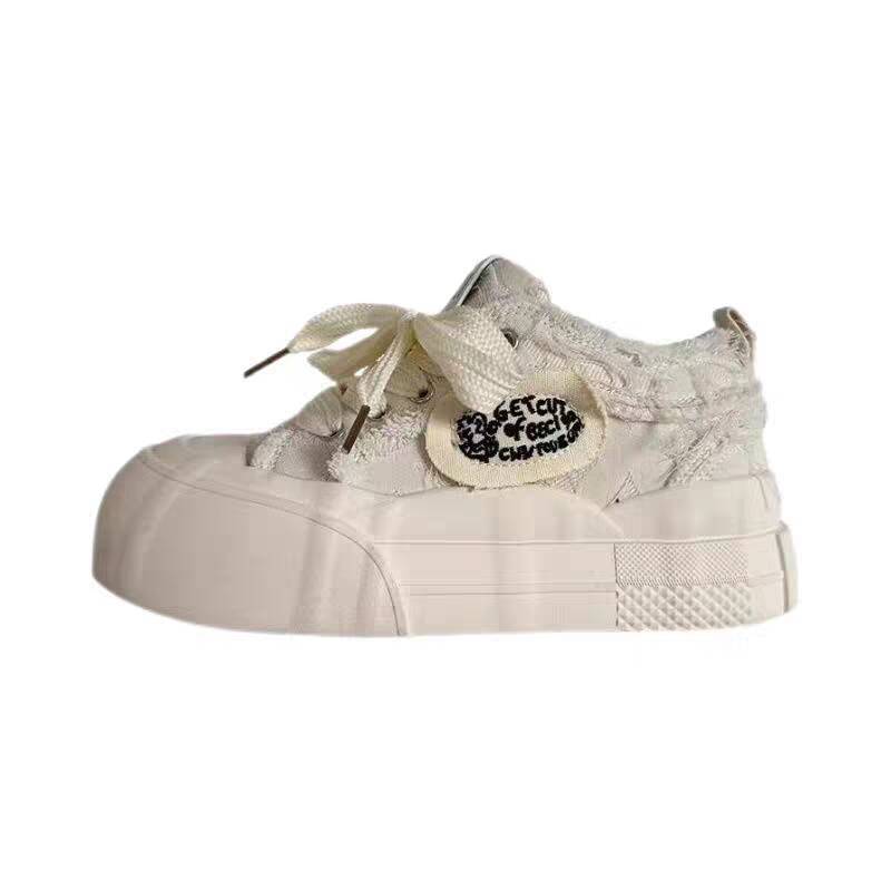 Damen Plateau Sneaker Sportlich Hoch Mit Breiter Sohle