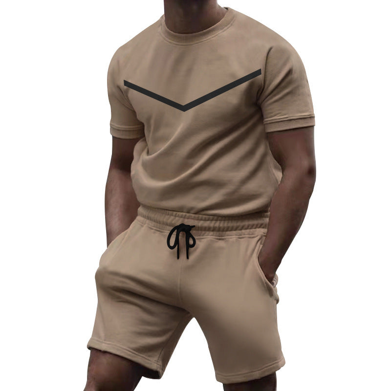 Herren Sport-Outfit Kurzarm elastisch mit Taschen