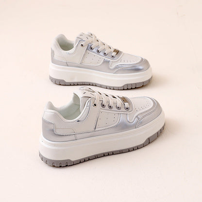 Damen Sneaker HochPlateau Atmungsaktiv Modisch