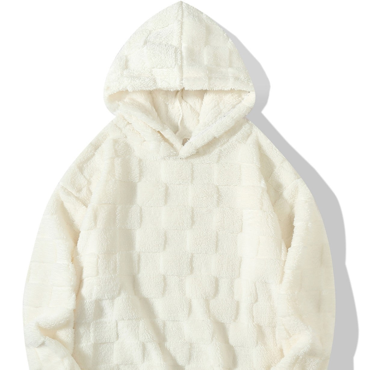 Herren Kapuzenpullover Weich Mikrofleece Strukturiert Modern