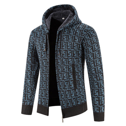 Herren Strickjacke Modisch Hochgeschlossen Kragen Winter