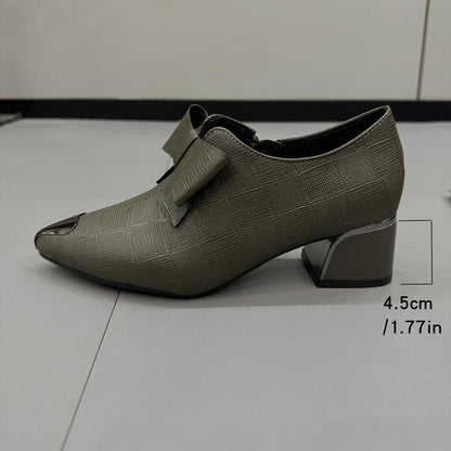 Damen Stiefeletten Elegant Schleifen Detail Modern