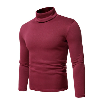 Herren Rollkragenpullover Modern Baumwollmix Slim Fit
