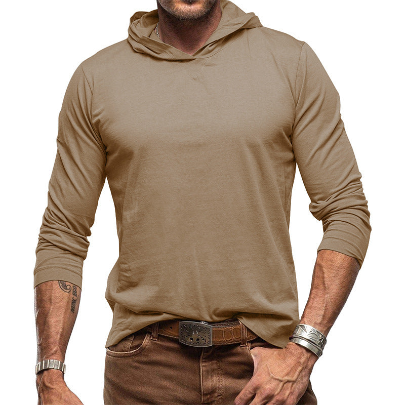 Herren Hoodie Langarm Lässig Bequem Grau