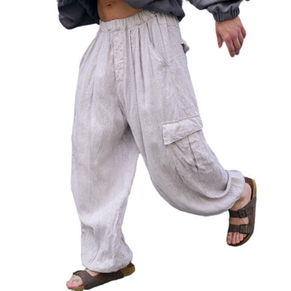 Herren Cargo-Hose aus Leinen atmungsaktiv bequem