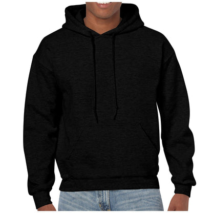 Herren Hoodie Kapuze mit Kängurutasche und verstellbarem Bund