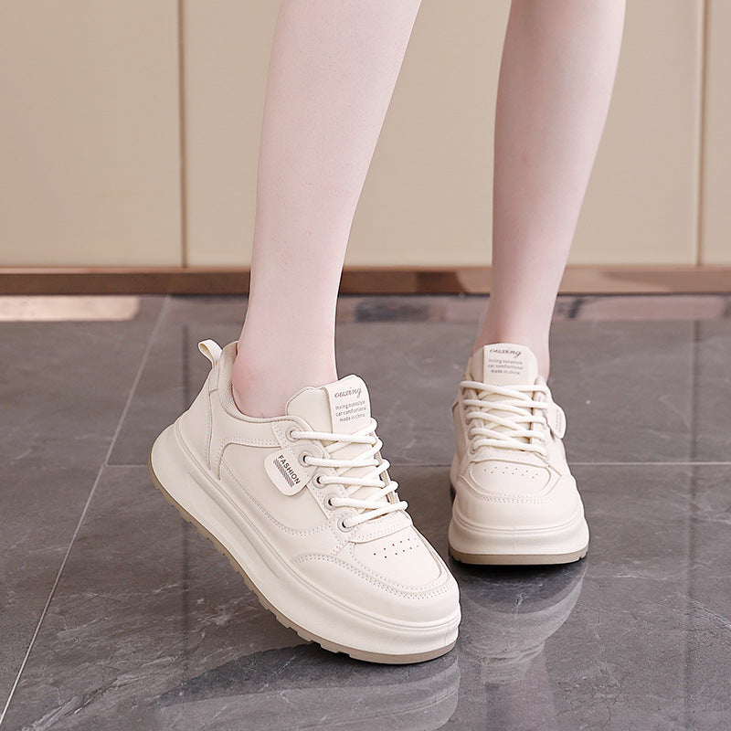 Damen Sneaker Dicke Sohle Ergonomisch Bequem Sportlich