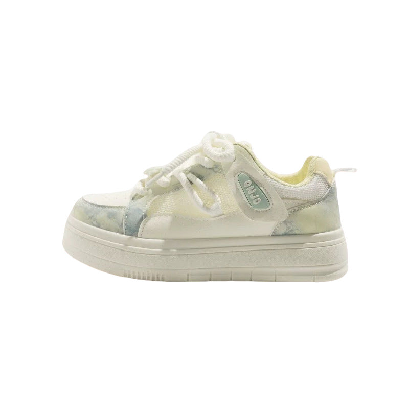 Damen Sneaker Sportlich Bunt Bequem Walkingschuhe