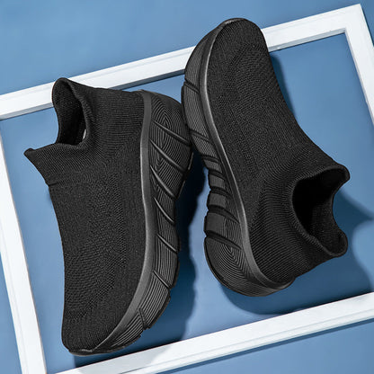 Damen Sneaker Bequem Elastisch Sportlich Schuhe