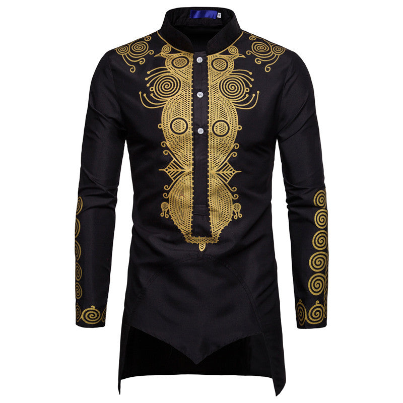 Herren Hemd Langarm Modern Ethno Design