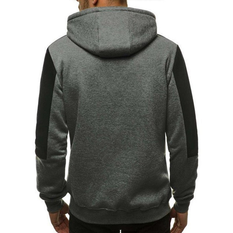 Herren Kapuzenpullover Modern Kontrast Einsätze Trendy