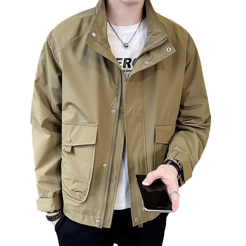 Herren Utility-Jacke Leicht Mit Funktionalen Taschen