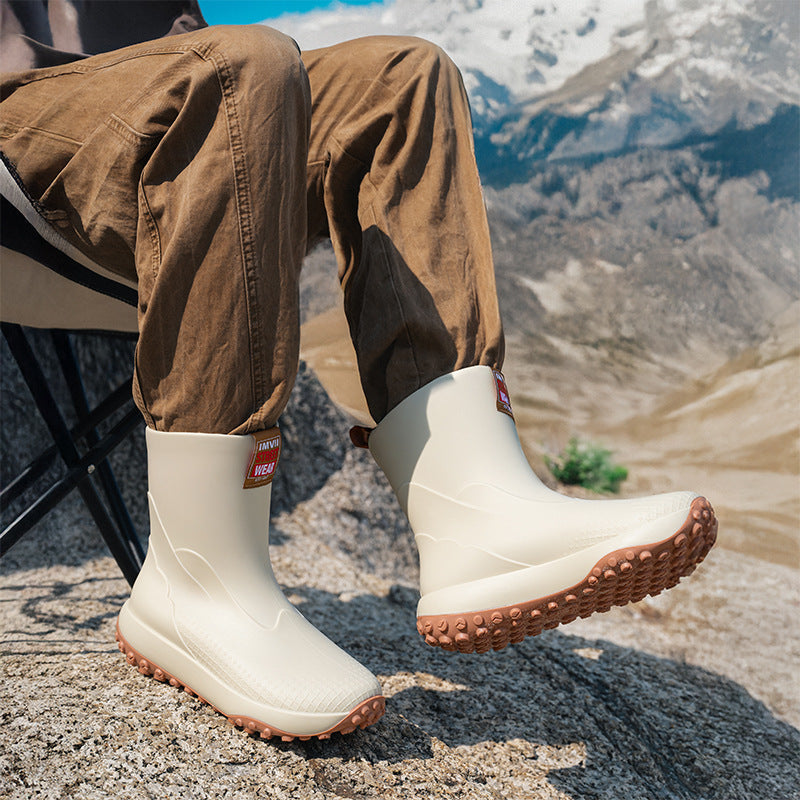 Herren Gummistiefel Rutschfest Wasserdicht Outdoor