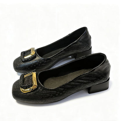 Damen Ballerinas Elegante Luxus Schnalle Schuhe - BerlinGlamour