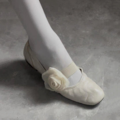 Damen Ballerinas Elegant Blumen Muster Komfort