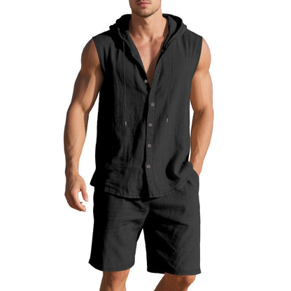 Herren Hoodie Set Leicht Baumwolle Bequem