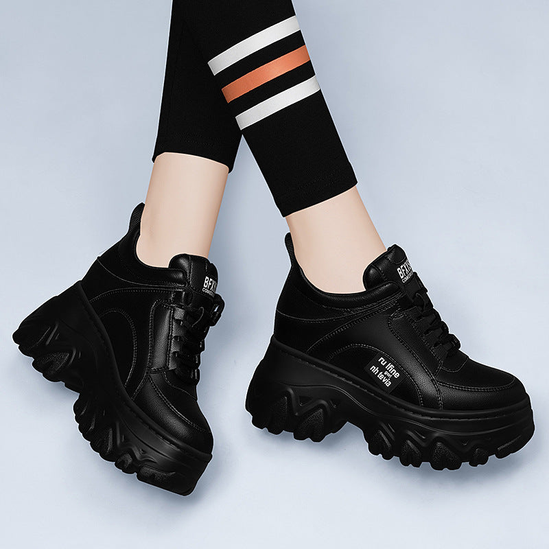 Damen Sneaker Chunky Komfort Schuhe Große Sohle