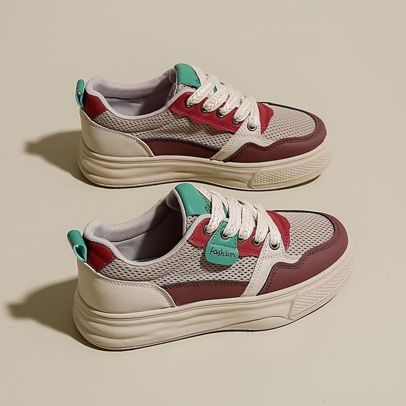 Damen Sneaker Atmungsaktiv Bequem Laufsohle Sportlich