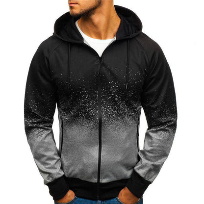 Herren Kapuzenpullover Sportlich Modern Farbverlauf