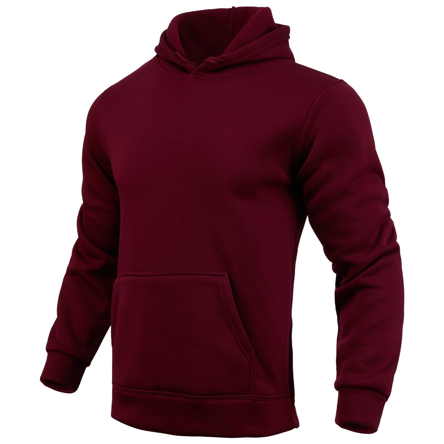 Herren Hoodie Übergroß Kängurutasche Großmaschen Pullover