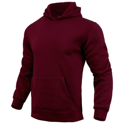 Herren Hoodie Übergroß Kängurutasche Großmaschen Pullover