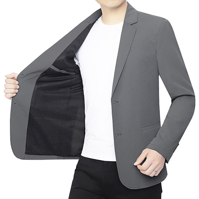 Herren Blazer Jacke Modern Slim Fit Technostoff