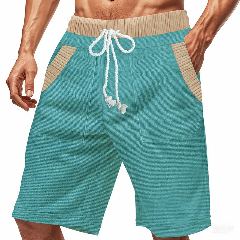 Herren Shorts Elastisch Bequem Mit Taschen