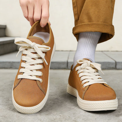 Damen Sneaker Baumwolle Bequem Rutschfest
