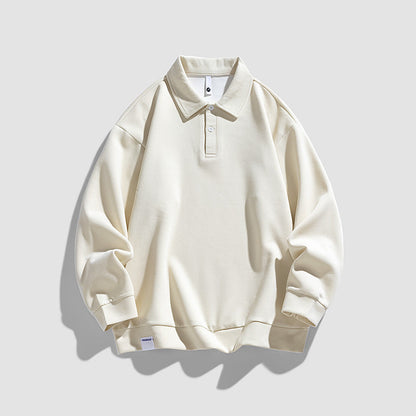 Herren Poloshirt Oversized Lässig mit Kragen Modern