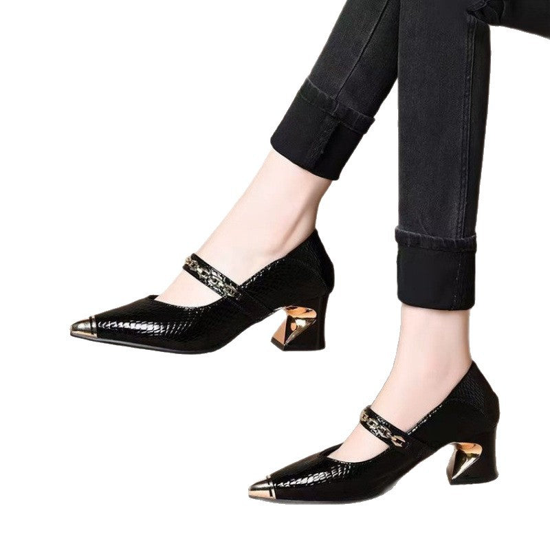 Damen Pumps Hochzeitsschuhe Blockabsatz Elegant - BerlinGlamour