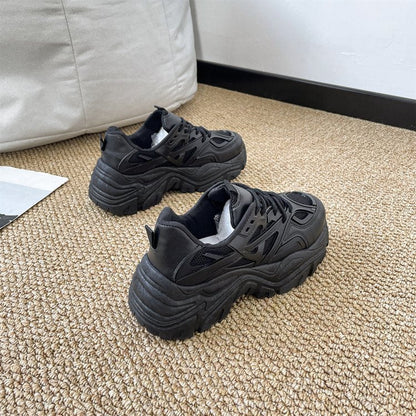 Damen Sneaker Chunky Atmungsaktiv Komfort Schuhe