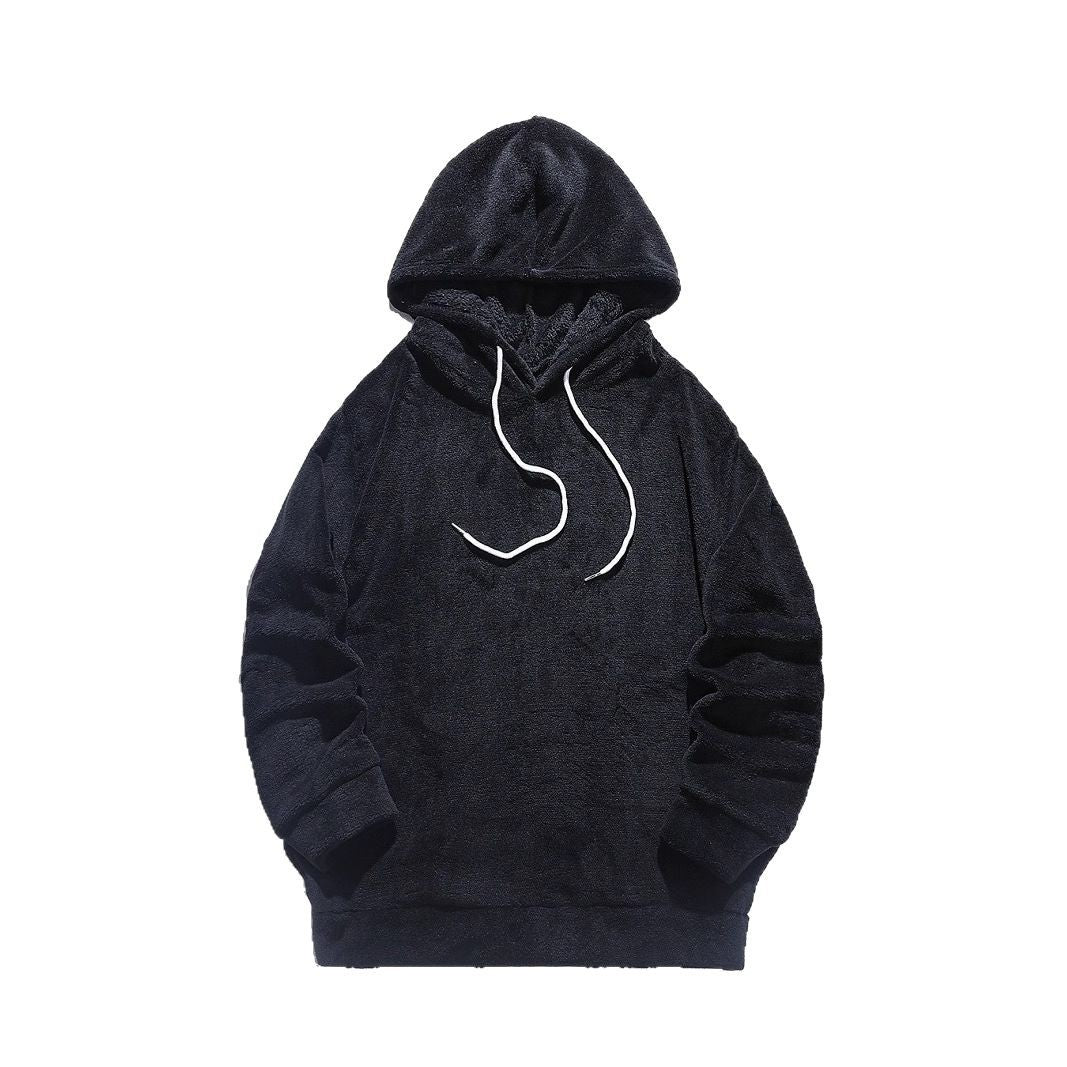 Herren Fleece Hoodie Modern Geschnitten Bequem