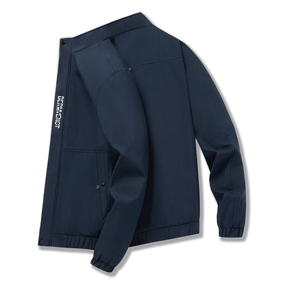 Herren Übergangsjacke Modern mit Verstellbaren Ärmeln und Taschen