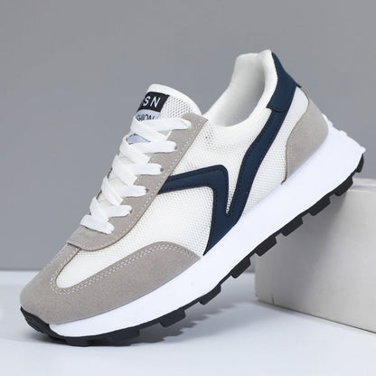 Damen Sneaker Sportlich Atmungsaktiv Netzmaterial