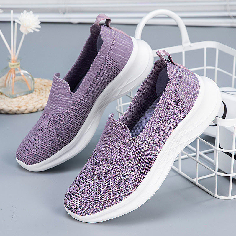 Damen Laufschuhe Komfort Atmungsaktiv Slip-On Sneaker