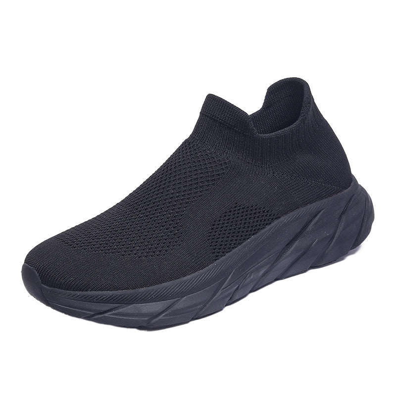 Damen Sneaker Atmungsaktiv Strick Schuhe Bequem Flexibel