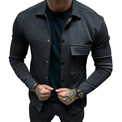 Herren Freizeitshirt Elegantes Design mit Brusttasche