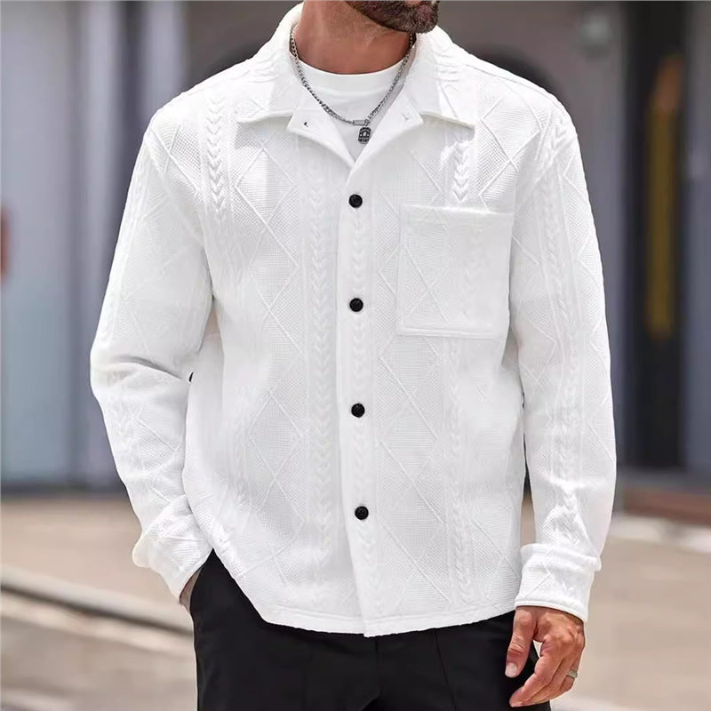 Herren Freizeitjacke Strukturiert Stadtstyle