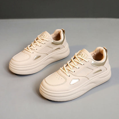 Damen Sneaker Laufsohle Weich Atmungsaktiv Modisch