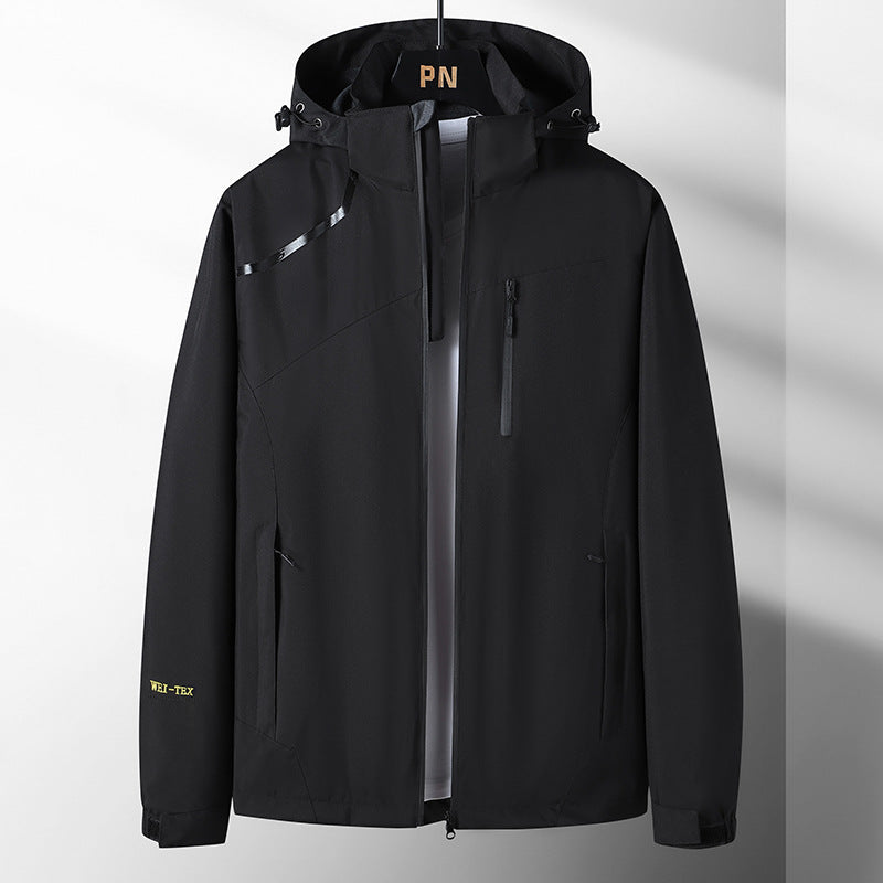 Herren Outdoor-Jacke Wasserdicht Mit Kapuze Funktionsjacke
