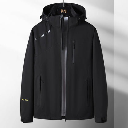Herren Outdoor-Jacke Wasserdicht Mit Kapuze Funktionsjacke