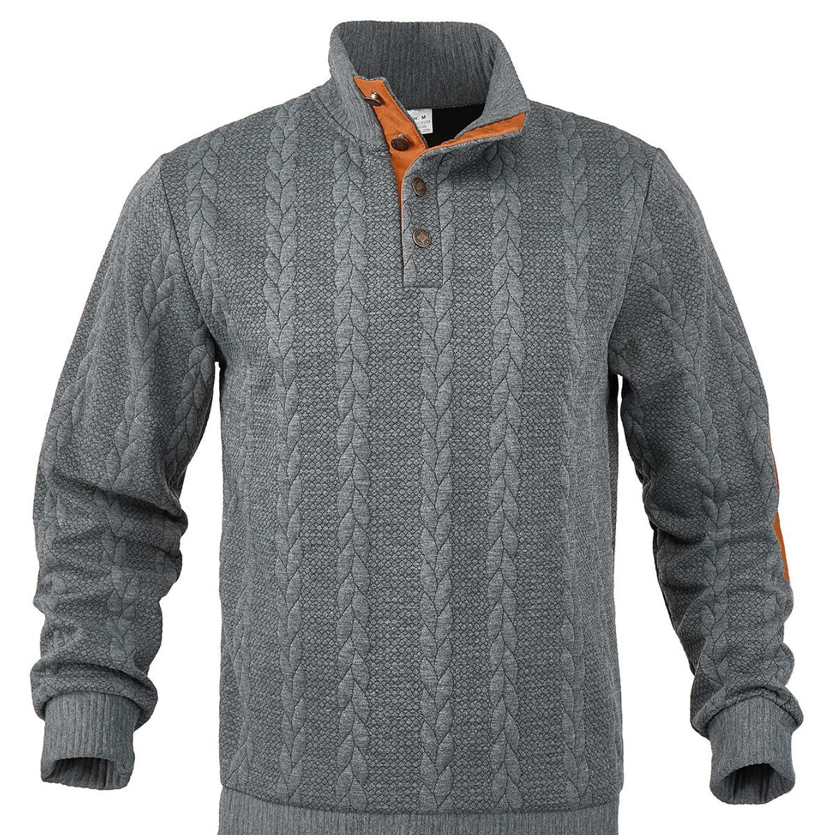 Herren Strickpullover Stehkragen Strukturieren Modern