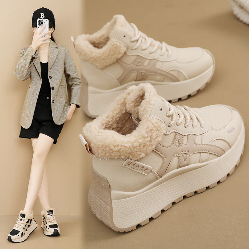 Damen Sneaker Warmfleece Innenfutter Rutschfest - BerlinGlamour