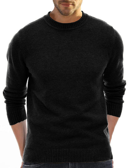 Herren Pullover Rundhals Eleganter Schnitt Modern