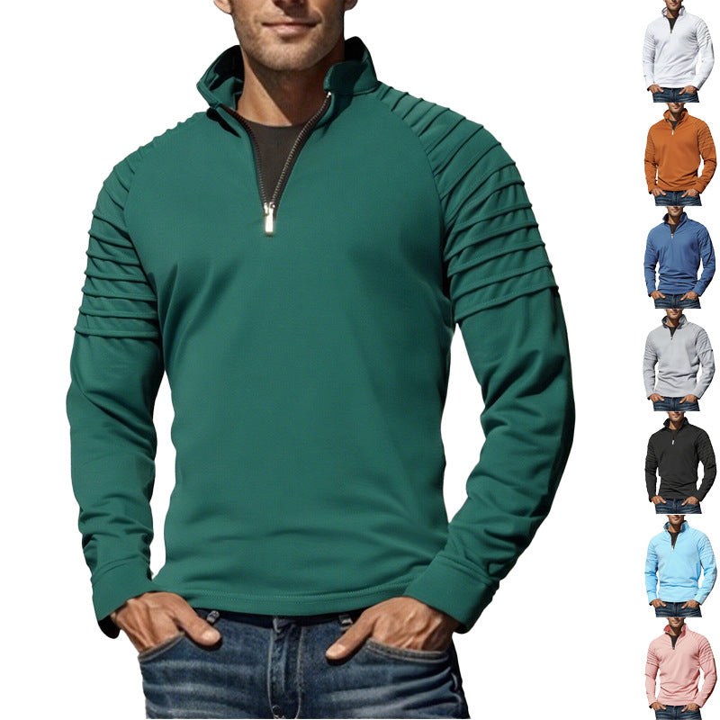 Herren Funktionspullover Halbzipp Modern Sportlich - BerlinGlamour