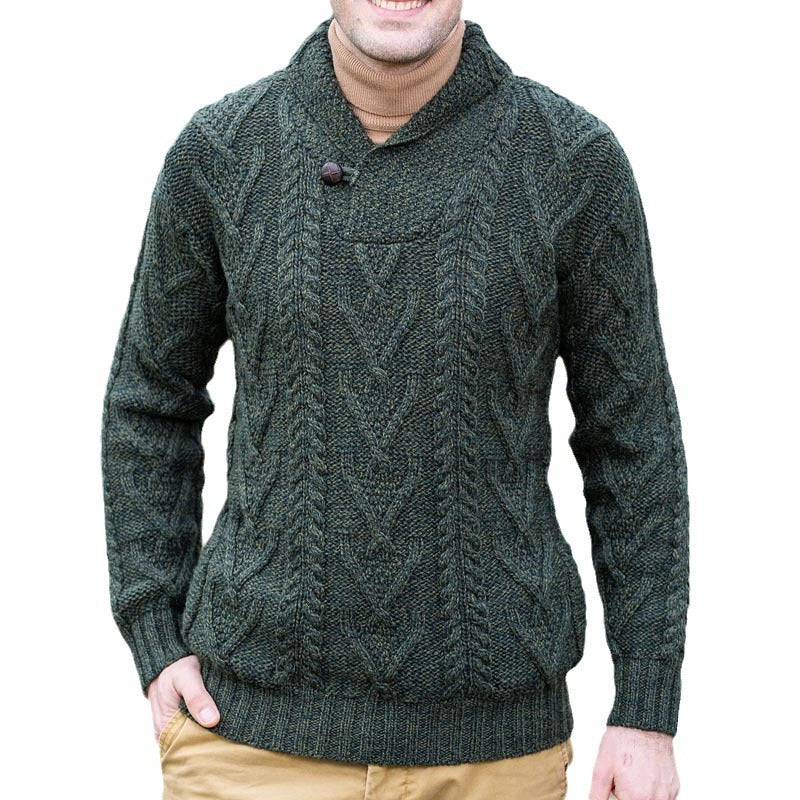 Herren Pullover Klassisch Strukturiert Modern